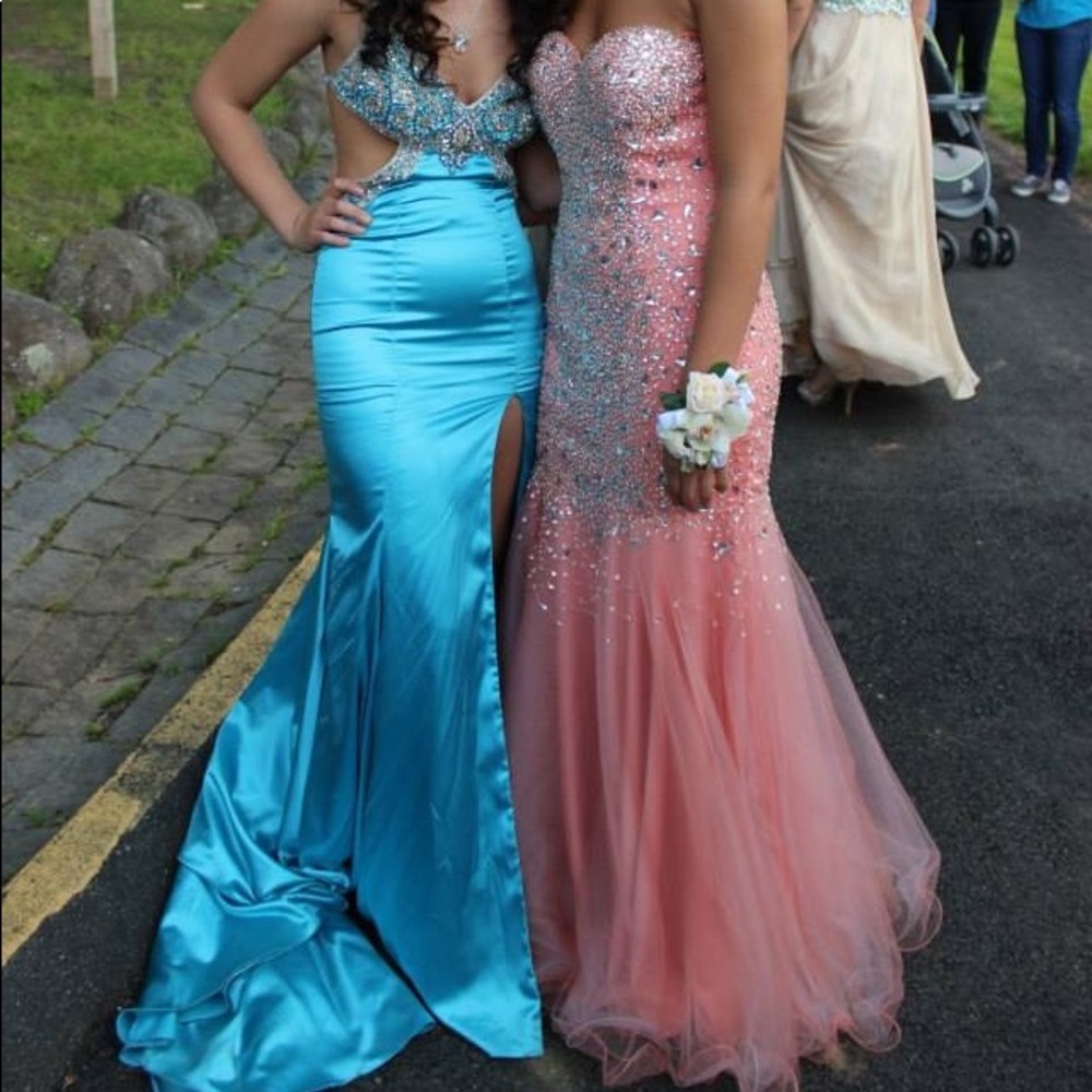 Pink “Colors” prom dress